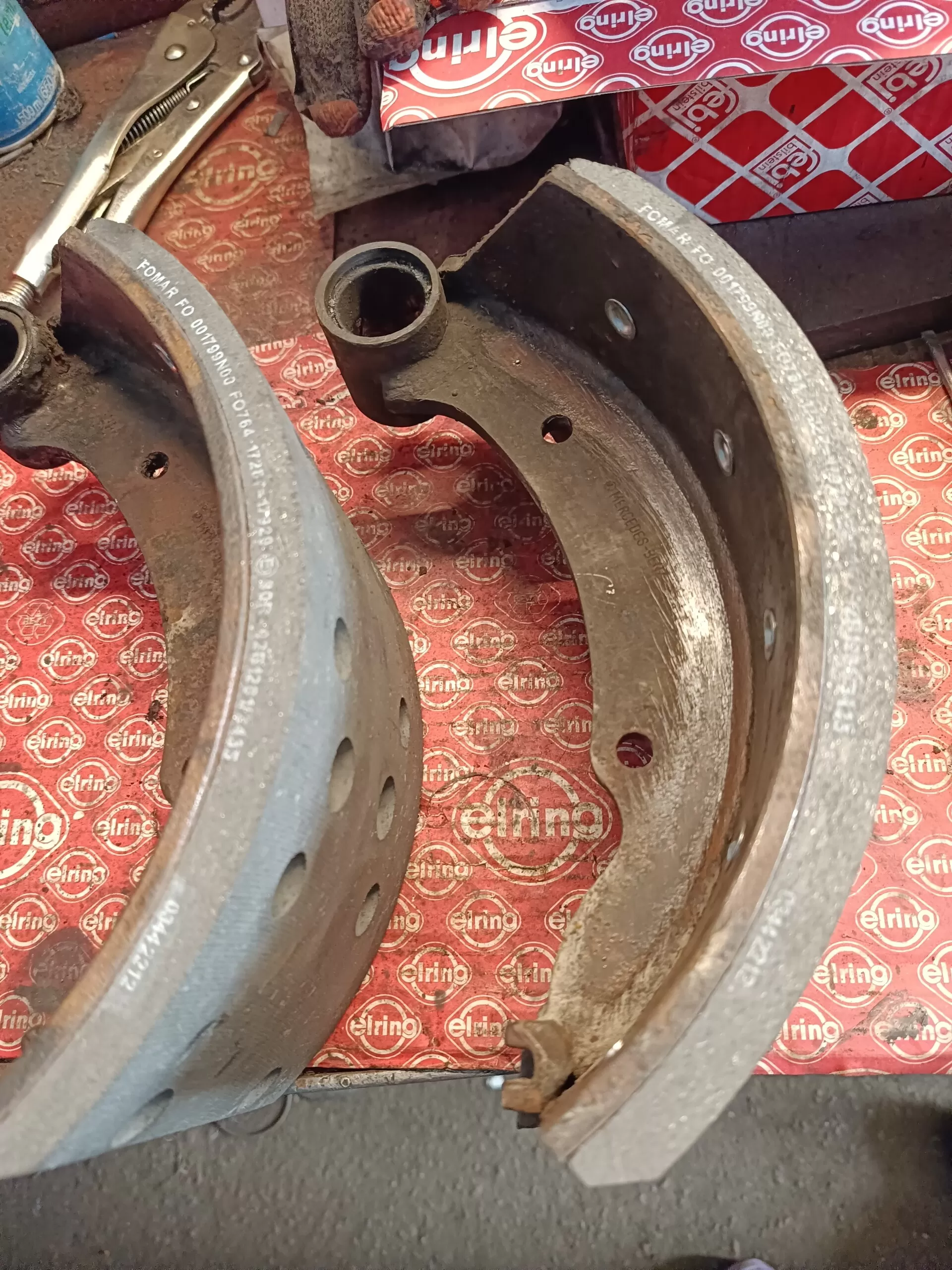 колодка тормозная 135 мм Мерседес-Бенц 817